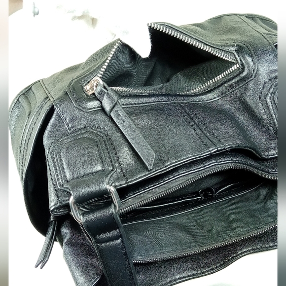 Rossetti Courte Black Fax Leather Satchel Shoulder Bag - Picture 16 of 16